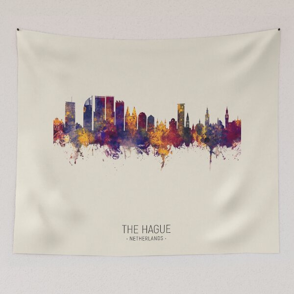 Item preview, The Hague Netherlands Skyline designed and sold by ArtPrints.