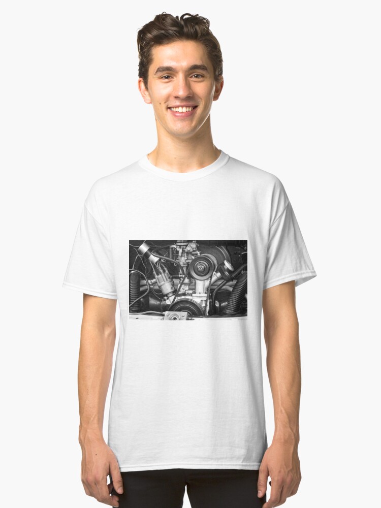Alternate view of VW Karmann Ghia Aircooled Engine Classic T-Shirt