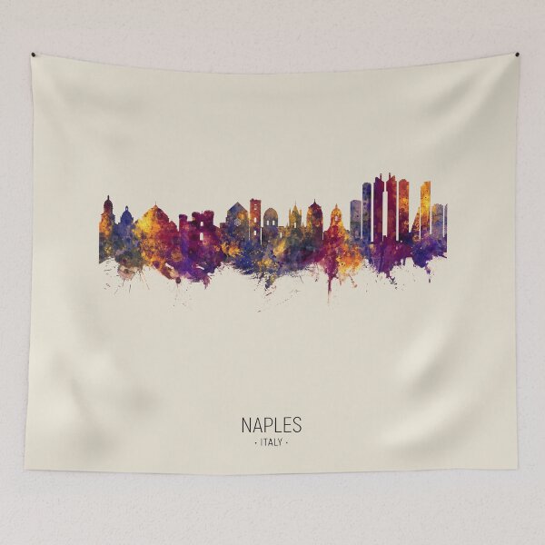 Item preview, Naples Italy Skyline designed and sold by ArtPrints.
