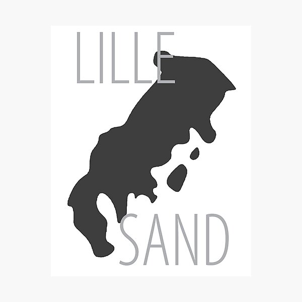 Mirra's mAps - Lillesand Photographic Print