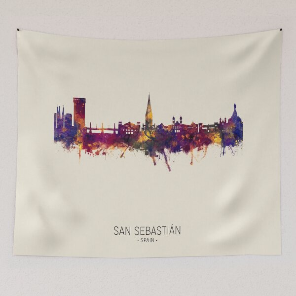 Item preview, San Sebastian Spain Skyline designed and sold by ArtPrints.