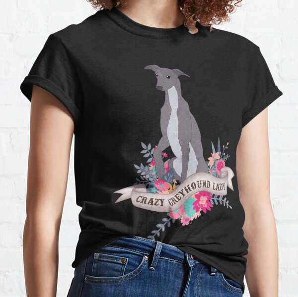 Crazy Greyhound Lady Classic T-Shirt
