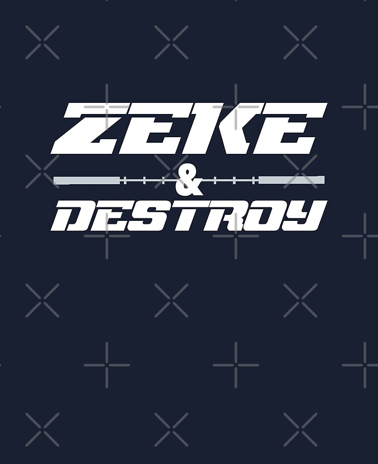 Zeke And Destroy Football T Shirt More Ipad Case Skin By Ravishdesigns Redbubble