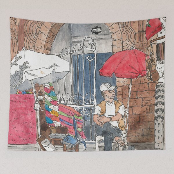 Item preview, Street seller in Morocco designed and sold by mari95santos.