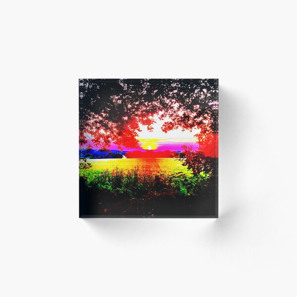 Sunset Acrylic Block