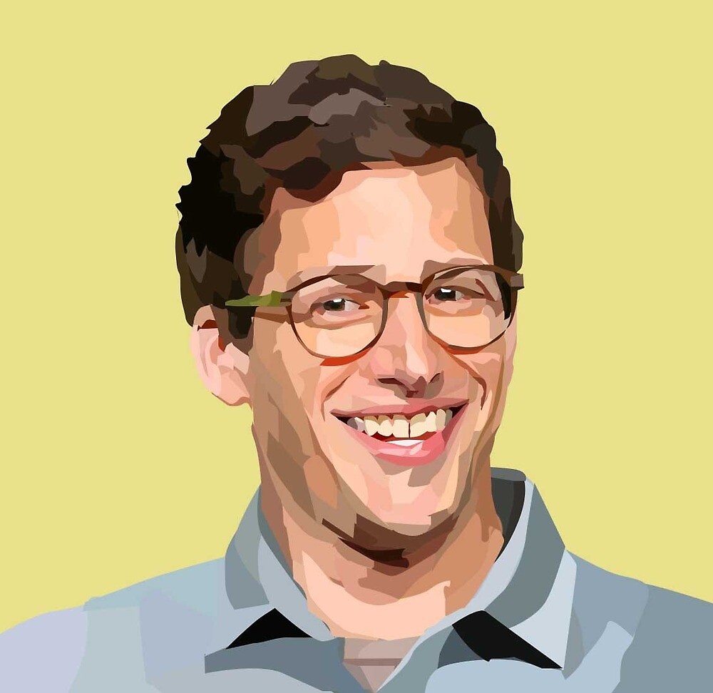 "VECTOR PORTRAIT---andy Samberg" By Oliviasprng | Redbubble