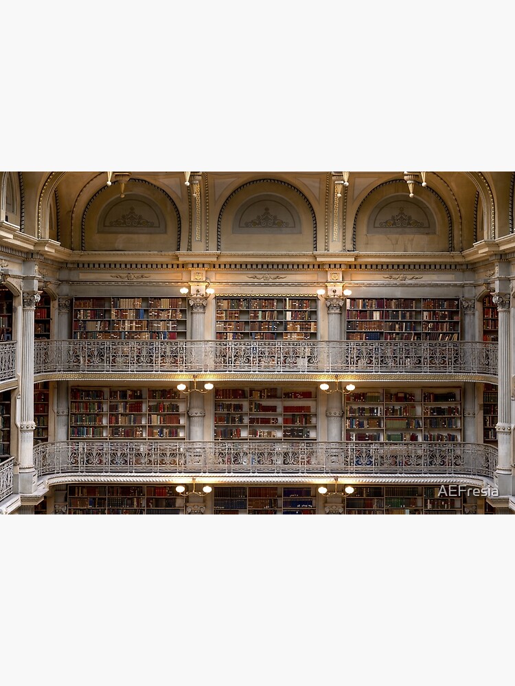 Peabody Library - Johns Hopkins University Greeting Card by