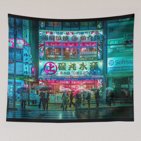 Item preview, Cyberpunk vibes in Akihabara designed and sold by TokyoLuv.