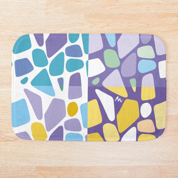 Item preview, Piedras de mar en color azul y amarillo designed and sold by Miduart.