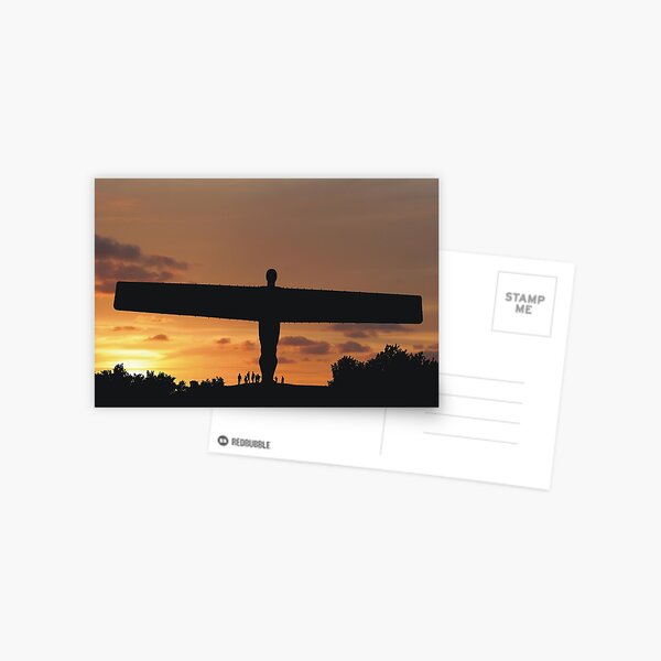 Angel at sunset Postcard