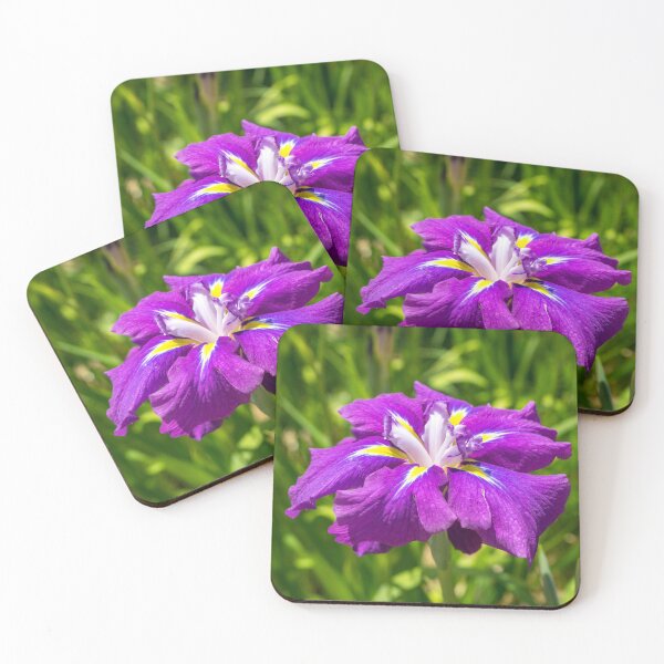 Item preview, Electric Purple Jewel - Japanese Iris Abloom designed and sold by Georgia Mizuleva.