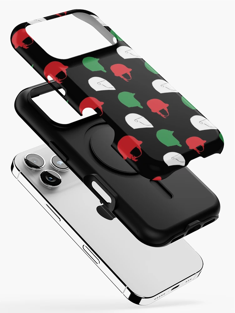 Thumbnail 2 of 4, iPhone Case, Three Helmet Pattern designed and sold by Tattley-Rappet.