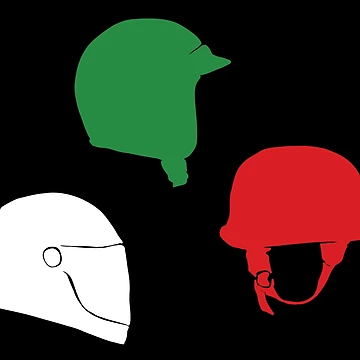 Artwork thumbnail, Three Helmet Pattern by Tattley-Rappet