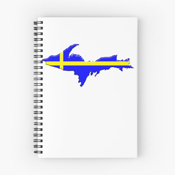 Item preview, Upper Peninsula UP Swedish Flag - Yooper Sweden Swede designed and sold by Destinations Souvenirs.