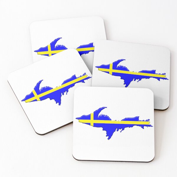 Item preview, Upper Peninsula UP Swedish Flag - Yooper Sweden Swede designed and sold by Destinations Souvenirs.
