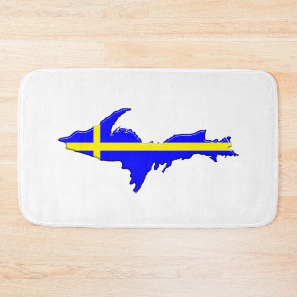 Item preview, Upper Peninsula UP Swedish Flag - Yooper Sweden Swede designed and sold by Destinations Souvenirs.