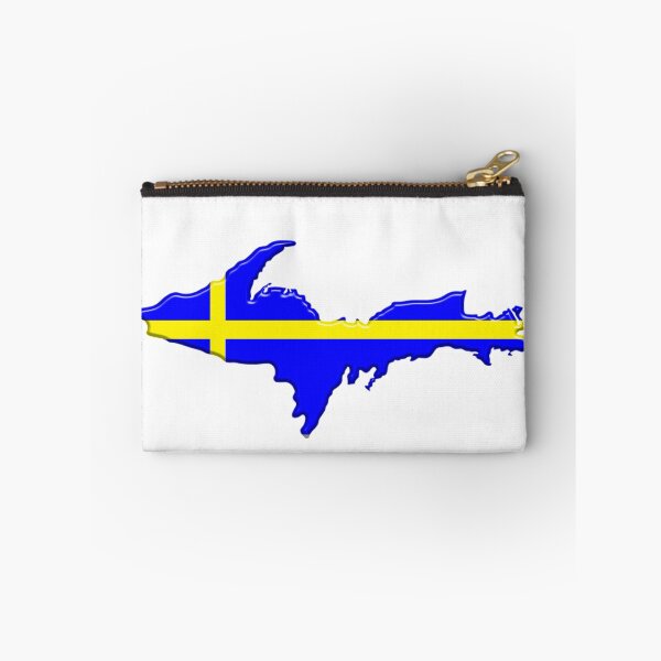 Item preview, Upper Peninsula UP Swedish Flag - Yooper Sweden Swede designed and sold by Destinations Souvenirs.