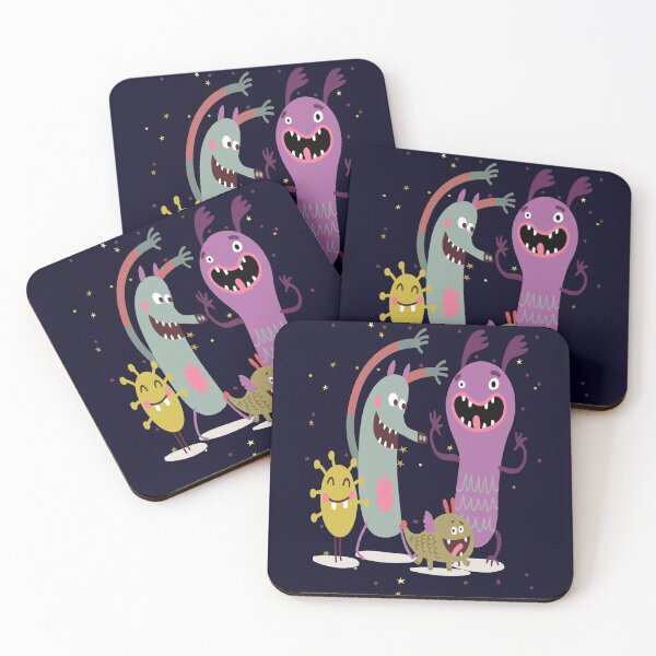 Item preview, Friendly Monsters - Cute Monster Family designed and sold by madtoyman.