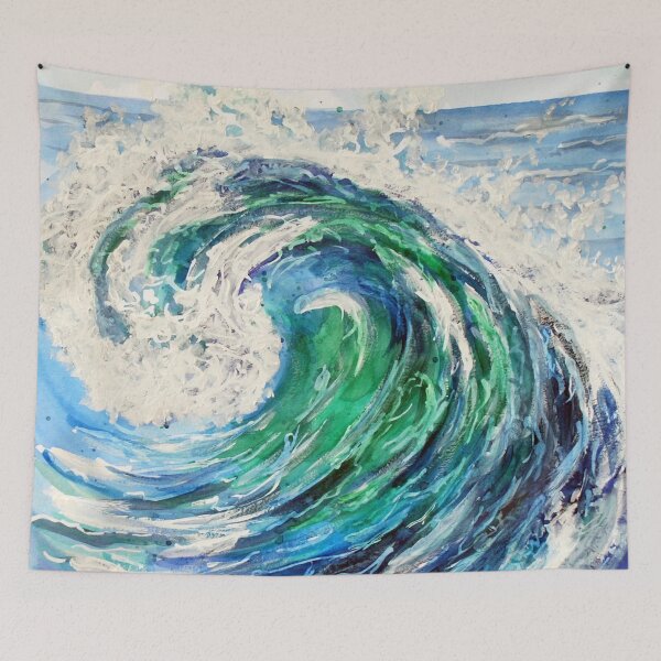 Item preview, Blue Ocean Wave  designed and sold by Sebastian Grafmann.