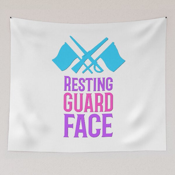 Item preview, Color Guard - Resting Guard Face designed and sold by BandMomDesigns.