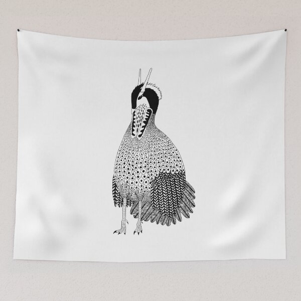 Item preview, Temminck's Tragopan (ink illustrations of weird animals that are real) designed and sold by InkDier.