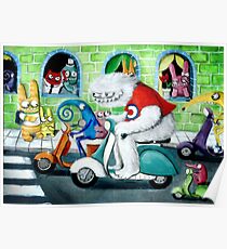 Scooter rally - Yeti and Co. Poster