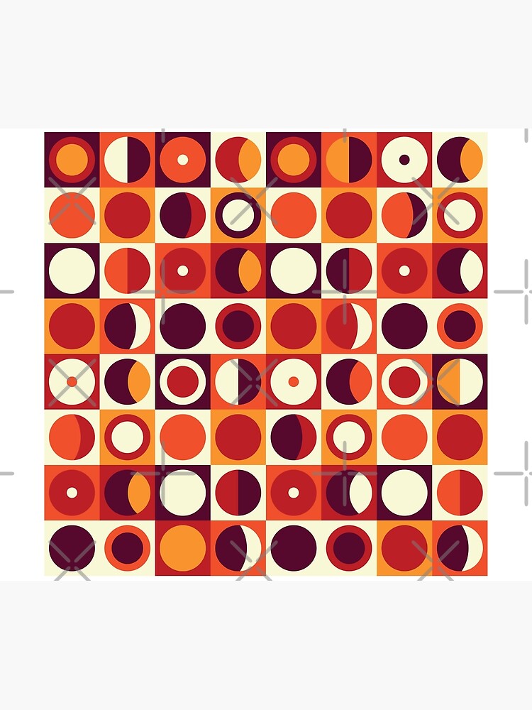 Disover Orangy 70s pattern Duvet Cover
