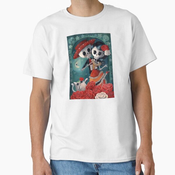 Dia de Los Muertos Couple of Skeleton Lovers Classic T-Shirt
