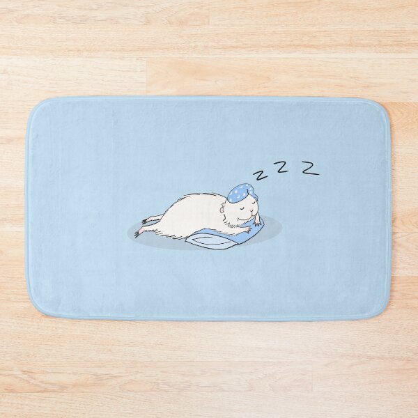 Item preview, Dieter, The Sleepy Guinea Pig (blue background) designed and sold by mondesign26.