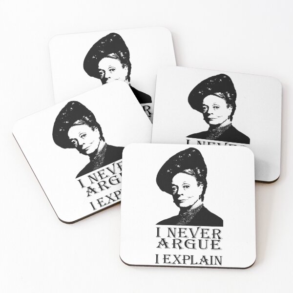 Je ne dispute jamais - j'explique Dessous de verre (lot de 4)