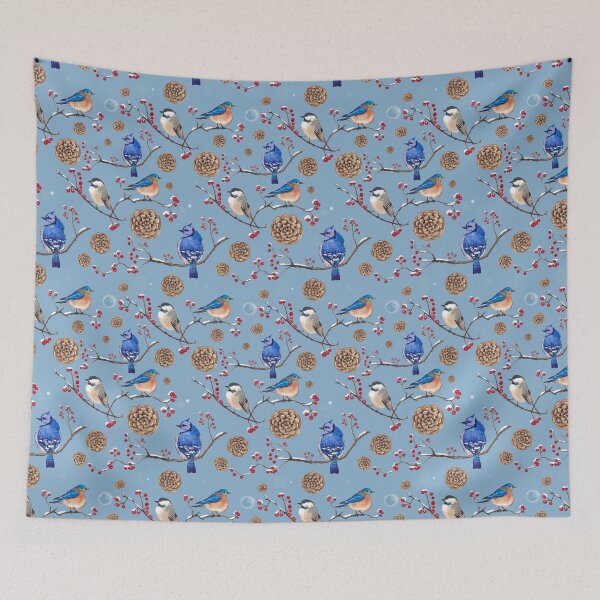 Item preview, Birds in Winter designed and sold by alice-sc.