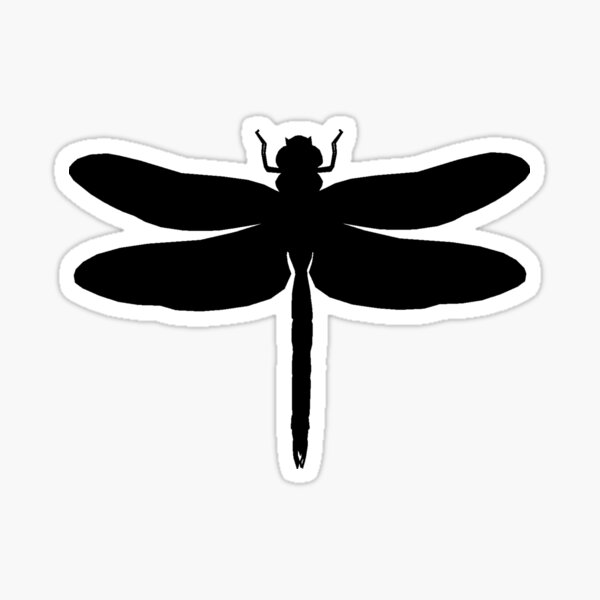 Dragonfly Silhouette Sticker