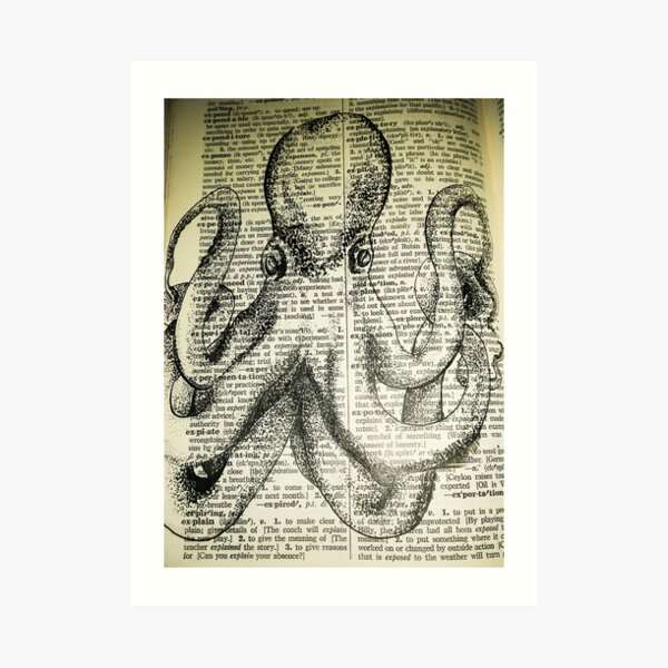 Ink Octopus Art Print