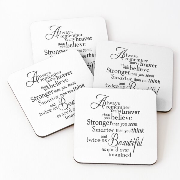 Item preview, Always remember you are Braver, Stronger, Smarter & Beautiful  designed and sold by narenz03.