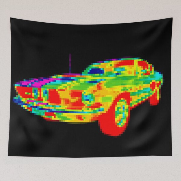 Item preview, Mustang Pixelized Rainbow designed and sold by CharlieCreator.