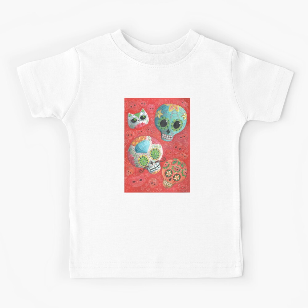 Cute Sugar Skull Tshirt for Men Women Kids-CL – Colamaga