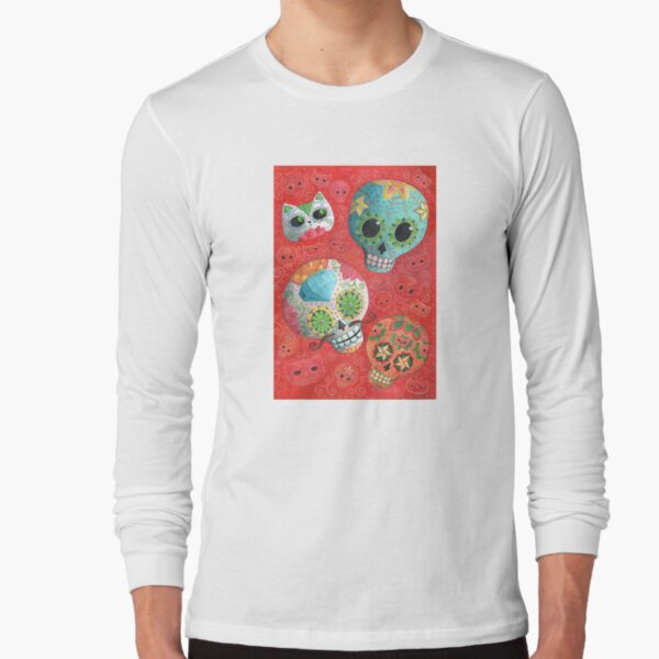 Cute Sugar Skull Tshirt for Men Women Kids-CL – Colamaga