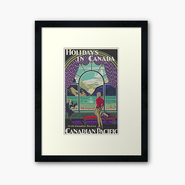Item preview, Canada Vintage Travel Poster designed and sold by vintagevivian.