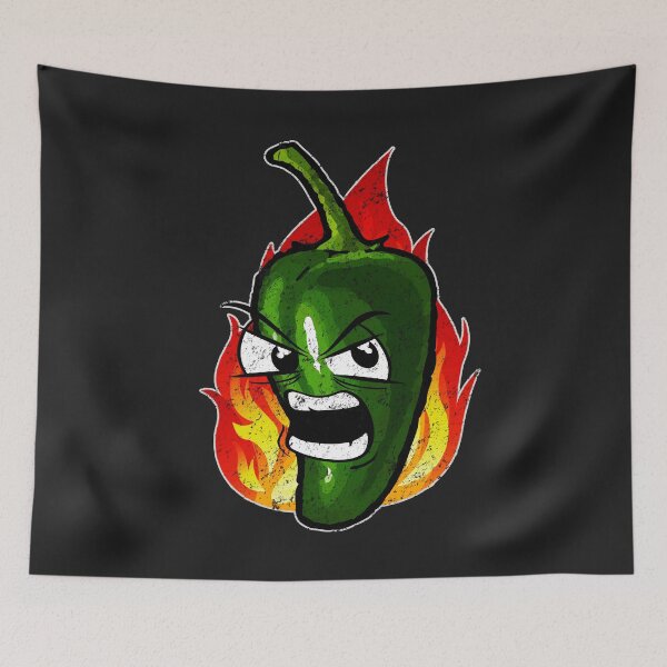 Item preview, Hot green chili fiery designed and sold by tarek25.