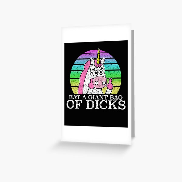 Eat A Giant Bag of Dicks Tee Funny Unicorn' Computer Backpack