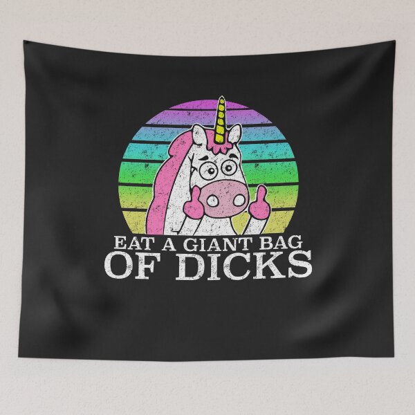 Item preview, Bad Unicorn Eat A Giant Bag of Dicks designed and sold by tarek25.