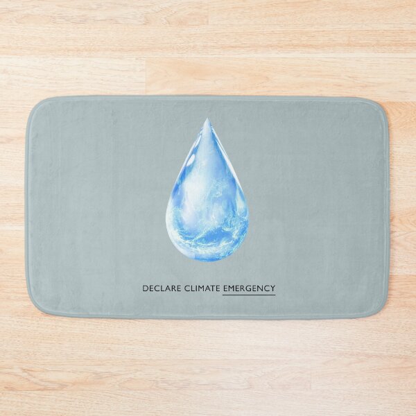 Item preview, ! Teardrop Earth ! Declare Climate Emergency: The Original on Parma Gray designed and sold by Day Chapman.