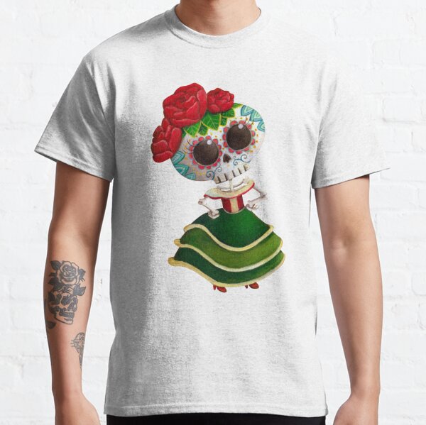 Mexican Skeleton Girl Classic T-Shirt