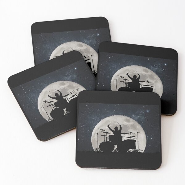 Item preview, Drummer Playing Drums In Moon Space Solar System designed and sold by mrsmitful.