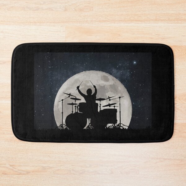 Item preview, Drummer Playing Drums In Moon Space Solar System designed and sold by mrsmitful.