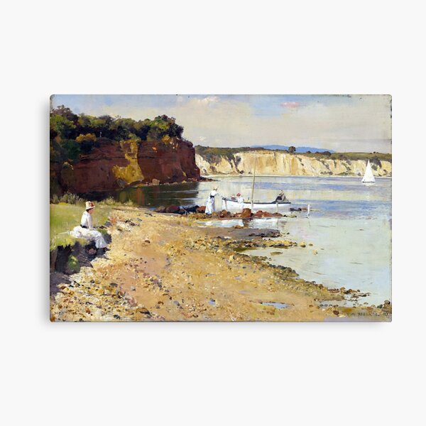 Tom Roberts Slumbering Sea, Mentone Canvas Print