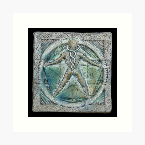 Spiral five: subtle energy Art Print