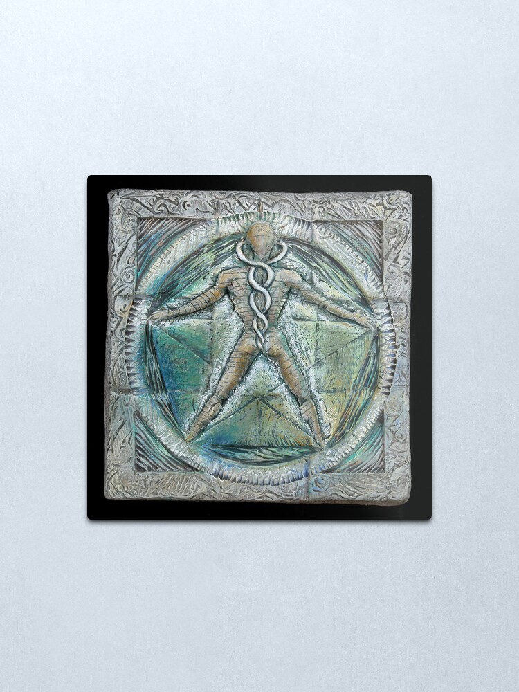 Alternate view of Spiral five: subtle energy Metal Print