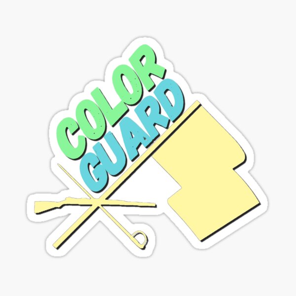 Color Guard - Flag, Rifle, Sabre Sticker