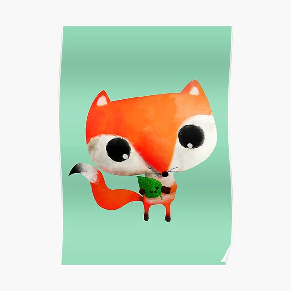 Cute Little Fox Poster